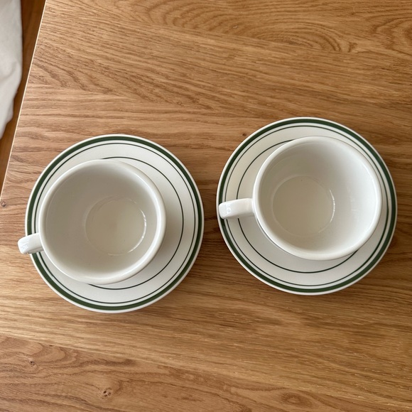 Diner-Style Coffee Cup and Saucer (Two 2-Piece Sets) - Picture 2 of 4